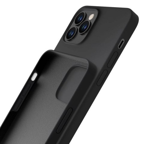 Etui 3mk Silicone Case na iPhone 12 Pro Max - czarne 3mk Protection