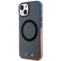 Etui BMW Gradient Bumper MagSafe na iPhone 14 Plus - szare BMW