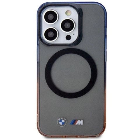 Etui BMW Gradient Bumper MagSafe na iPhone 14 Pro Max - szare BMW