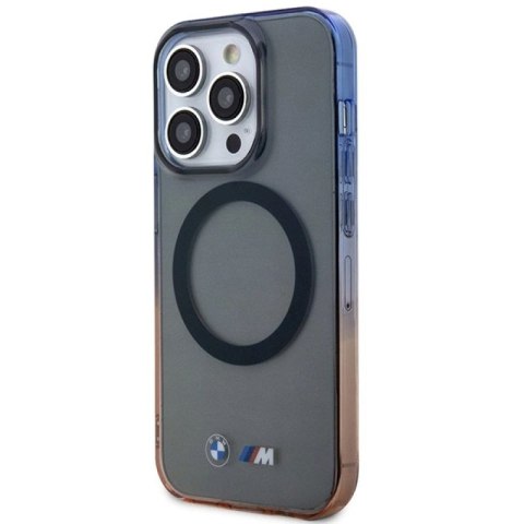 Etui BMW Gradient Bumper MagSafe na iPhone 14 Pro - szare BMW
