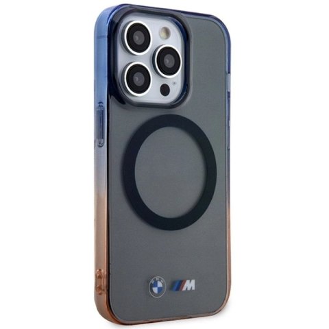 Etui BMW Gradient Bumper MagSafe na iPhone 14 Pro - szare BMW