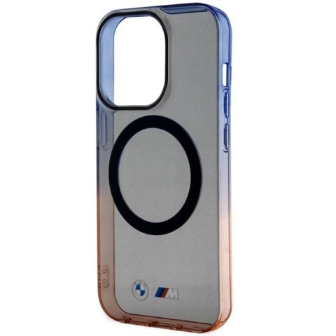 Etui BMW Gradient Bumper MagSafe na iPhone 14 Pro - szare BMW