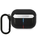 Etui BMW Leather Curved Line na AirPods Pro - czarne BMW