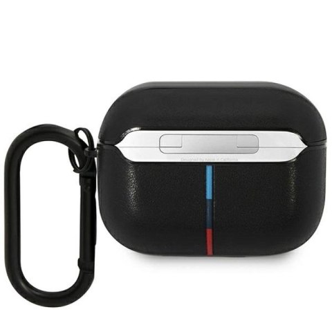 Etui BMW Leather Curved Line na AirPods Pro - czarne BMW