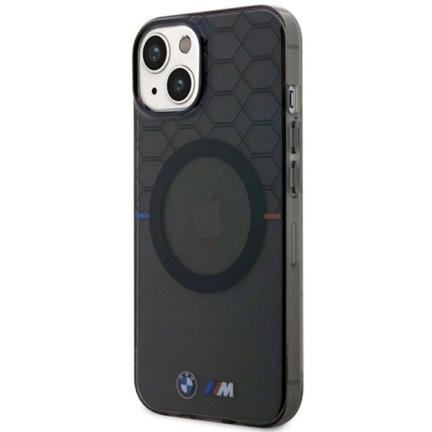 Etui BMW Pattern MagSafe na iPhone 14 Plus - szare BMW