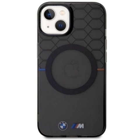 Etui BMW Pattern MagSafe na iPhone 14 Plus - szare BMW