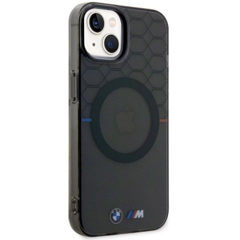 Etui BMW Pattern MagSafe na iPhone 14 Plus - szare BMW