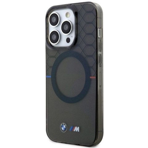 Etui BMW Pattern MagSafe na iPhone 14 Pro Max - szare BMW