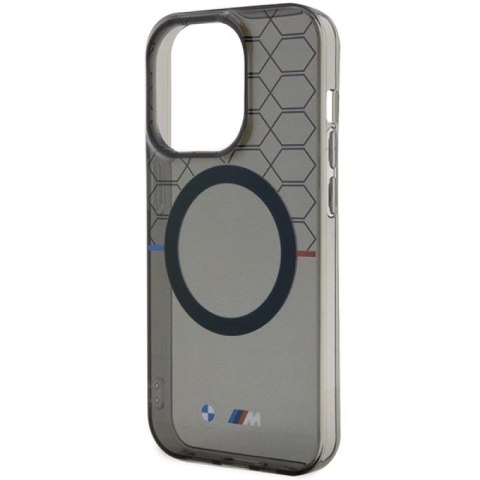 Etui BMW Pattern MagSafe na iPhone 14 Pro - szare BMW