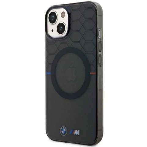 Etui BMW Pattern MagSafe na iPhone 14 - szare BMW