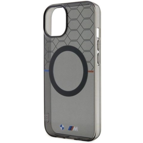 Etui BMW Pattern MagSafe na iPhone 14 - szare BMW