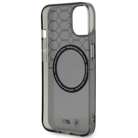 Etui BMW Pattern MagSafe na iPhone 14 - szare BMW
