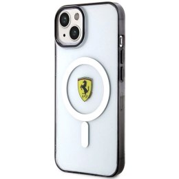 Etui Ferrari Outline MagSafe na iPhone 14 Plus - przezroczyste Ferrari