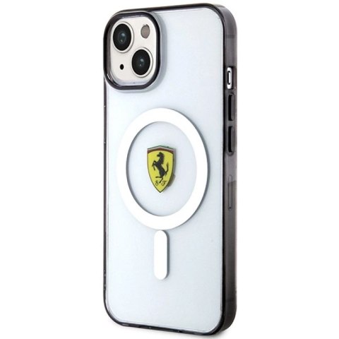 Etui Ferrari Outline MagSafe na iPhone 14 Plus - przezroczyste Ferrari