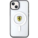 Etui Ferrari Outline MagSafe na iPhone 14 Plus - przezroczyste Ferrari