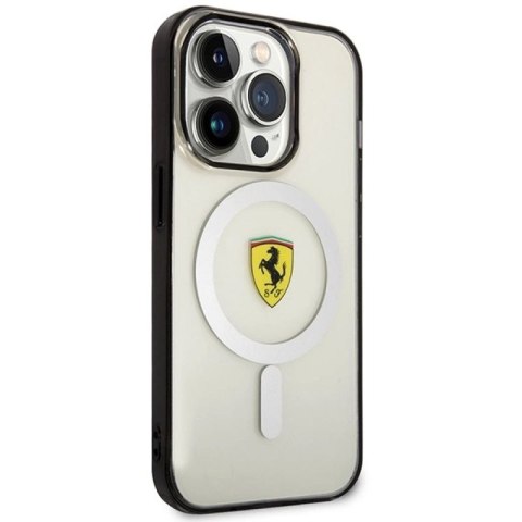 Etui Ferrari Outline MagSafe na iPhone 14 Pro Max - przezroczyste Ferrari
