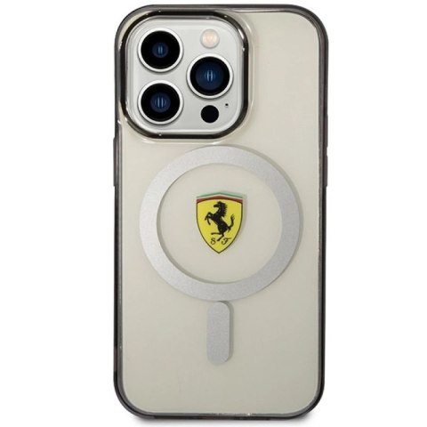 Etui Ferrari Outline MagSafe na iPhone 14 Pro - przezroczyste Ferrari