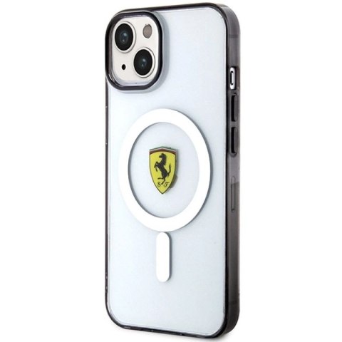 Etui Ferrari Outline MagSafe na iPhone 14 - przezroczyste Ferrari