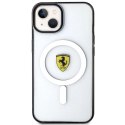 Etui Ferrari Outline MagSafe na iPhone 14 - przezroczyste Ferrari
