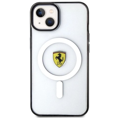 Etui Ferrari Outline MagSafe na iPhone 14 - przezroczyste Ferrari