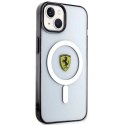 Etui Ferrari Outline MagSafe na iPhone 14 - przezroczyste Ferrari