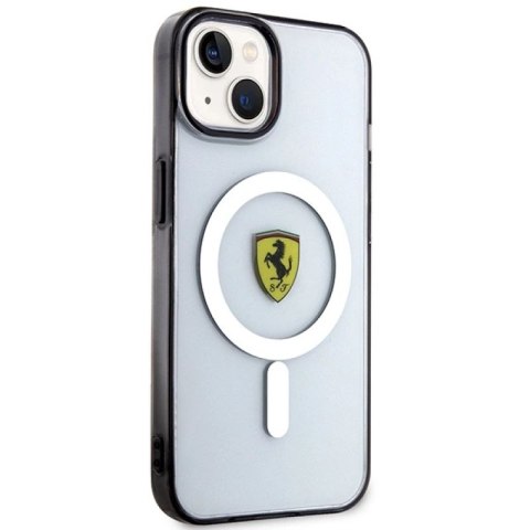Etui Ferrari Outline MagSafe na iPhone 14 - przezroczyste Ferrari