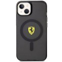 Etui Ferrari Translucent MagSafe na iPhone 14 Plus - czarne Ferrari