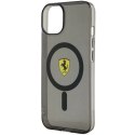 Etui Ferrari Translucent MagSafe na iPhone 14 Plus - czarne Ferrari