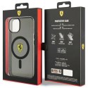 Etui Ferrari Translucent MagSafe na iPhone 14 Plus - czarne Ferrari