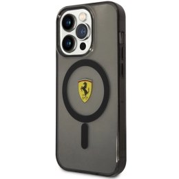 Etui Ferrari Translucent MagSafe na iPhone 14 Pro Max - czarne Ferrari