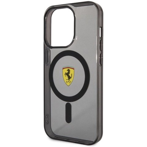 Etui Ferrari Translucent MagSafe na iPhone 14 Pro Max - czarne Ferrari