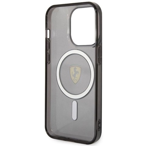 Etui Ferrari Translucent MagSafe na iPhone 14 Pro Max - czarne Ferrari