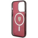 Etui Ferrari Translucent MagSafe na iPhone 14 Pro Max - czerwone Ferrari