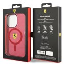 Etui Ferrari Translucent MagSafe na iPhone 14 Pro Max - czerwone Ferrari