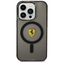 Etui Ferrari Translucent MagSafe na iPhone 14 Pro - czarne Ferrari