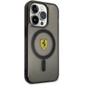 Etui Ferrari Translucent MagSafe na iPhone 14 Pro - czarne Ferrari