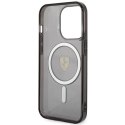 Etui Ferrari Translucent MagSafe na iPhone 14 Pro - czarne Ferrari