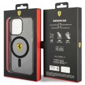 Etui Ferrari Translucent MagSafe na iPhone 14 Pro - czarne Ferrari