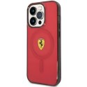 Etui Ferrari Translucent MagSafe na iPhone 14 Pro - czerwone Ferrari