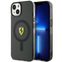 Etui Ferrari Translucent MagSafe na iPhone 14 - czarne Ferrari