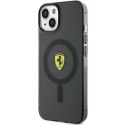 Etui Ferrari Translucent MagSafe na iPhone 14 - czarne Ferrari