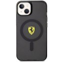 Etui Ferrari Translucent MagSafe na iPhone 14 - czarne Ferrari