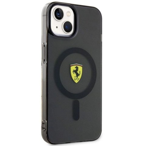 Etui Ferrari Translucent MagSafe na iPhone 14 - czarne Ferrari