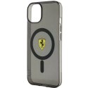 Etui Ferrari Translucent MagSafe na iPhone 14 - czarne Ferrari