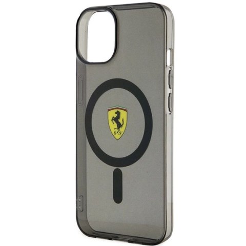 Etui Ferrari Translucent MagSafe na iPhone 14 - czarne Ferrari