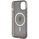 Etui Ferrari Translucent MagSafe na iPhone 14 - czarne Ferrari
