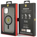 Etui Ferrari Translucent MagSafe na iPhone 14 - czarne Ferrari
