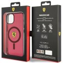Etui Ferrari Translucent MagSafe na iPhone 14 - czerwone Ferrari
