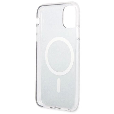 Etui Guess 4G MagSafe na iPhone 11 - brązowe Guess