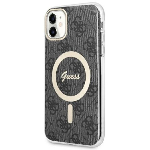 Etui Guess 4G MagSafe na iPhone 11 - czarne Guess